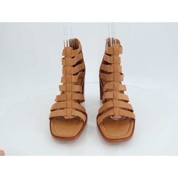 Sofft Stratford Sandals Brown Leather Block Heel Gladiator Strappy Size 9 M - Picture 4 of 14